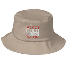 Load image into Gallery viewer, CMY - &quot;We got COLD DRINKS waitin!&quot; Old School Bucket Hat